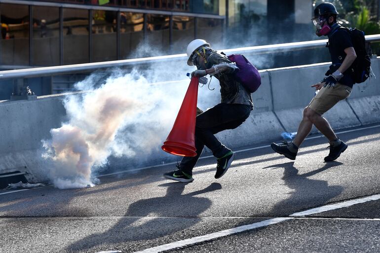 Manifestación en Hong Kong