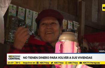 No tienen dinero para volver a sus viviendas
