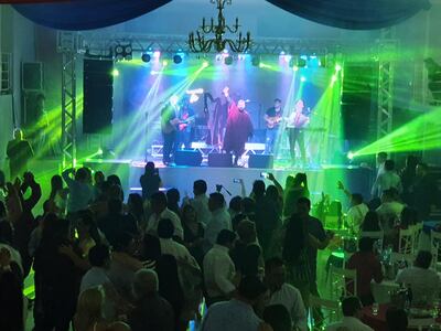 Tierra Adentro durante su presentación en la Noche Paraguaya, el sábado en Pedro Juan Caballero.