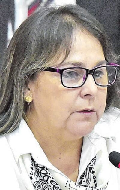 Georgia “Nani” Arrúa, senadora de Patria Querida.