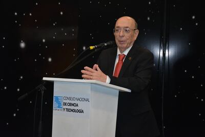 Ministro presidente del Consejo Nacional de Ciencia y Tecnología (Conavyt) Luis Alberto Lima Morra.