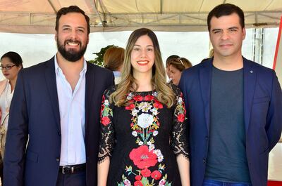 Pedro Pereira Brunelli, Paola Gamarra y José Pereira Brunelli.