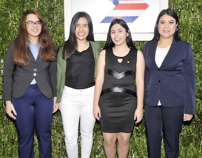 Astrid Orué, Aramí Silva, Sol Bordón y María Benita Villalba.
