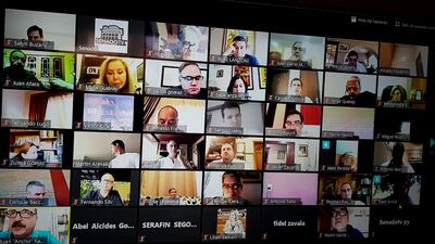 Así se realizó la reunión virtual de los senadores ayer en horas de la mañana y parte de la siesta en la que se acordó hacer una sesión extra la otra semana.