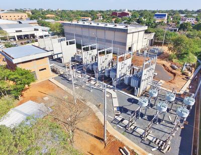 La subestación ANDE-Villa Aurelia 220 a 66 kV para el consorcio Rieder & Cía. es otra de las imponentes obras que realizó la empresa Bieber & Cía.