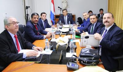 Sesión ordinaria del Consejo de la Magistratura. Estuvo ausente el ministro de Corte Luis María Benítez Riera.