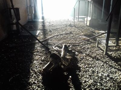 El fuego fue controlado por bomberos voluntarios.