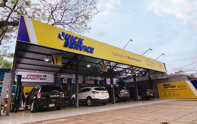 El local principal de Quick Service está ubicado en  Alberto Souza casi Avda. República Argentina.