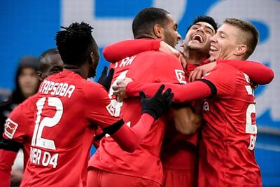 La alegría del Leverkusen es total luego de esta nueva victoria.