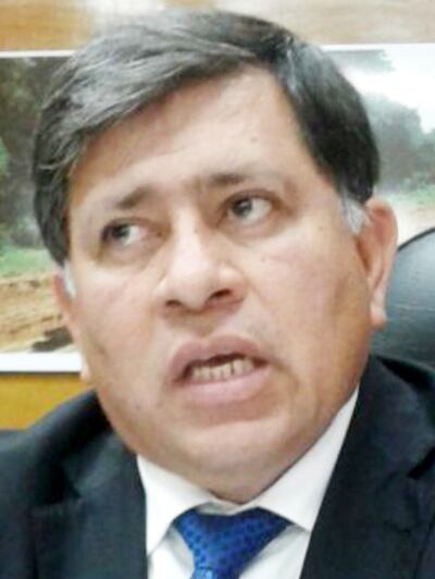 Armando Gómez (PLRA-llanista), intendente de Lambaré, cuya gestión pidieron que sea intervenida.