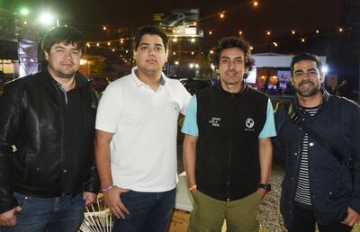 Hugo Villalba, Joaquín Martínez, Aníbal Alonso y Milciades Galeano.