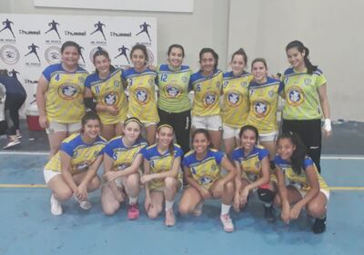 Team Junior del Atlético Triunfo, que le ganó a Cerro Porteño, en el juego final de ida.