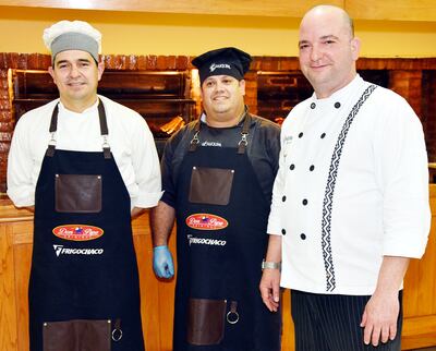 Jorge Sosa, Arnaldo Vidallet y José Matos.