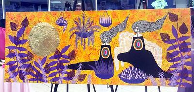 Una obra de arte de Adrita Duarte forma parte del Subastón, que busca colaborar con la causa de la Fundación Teletón estos días 1 y 2 de noviembre.