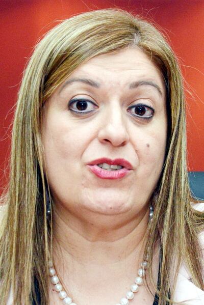 Sandra Quiñónez, fiscala general del Estado.