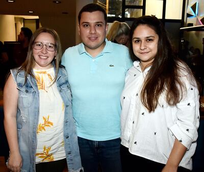 Mariana Bogarín, Ismael Alvarenga y Florencia Dolsa.