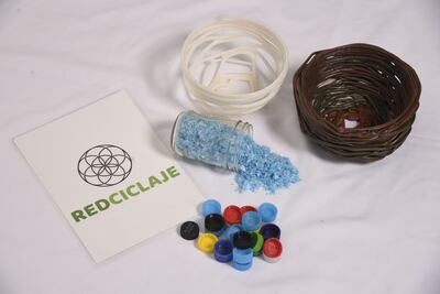 Reciclaje de plástico.