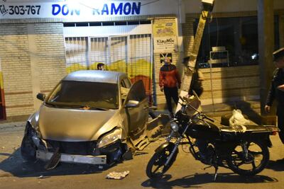 Así quedó el vehículo tras el accidente.