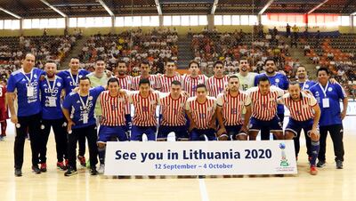 Dotación completa de la selección paraguaya.