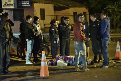 Sitio en donde ocurrió el accidente.