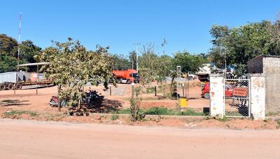 Campamento de la contratista. Las tareas deben culminar en diciembre de este año, según contrato.