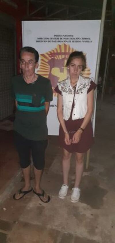 Juan Carlos Gómez Valenzuela (53) y Susana Belén Arzamendia (25), detenidos e imputados por el Ministerio Público.