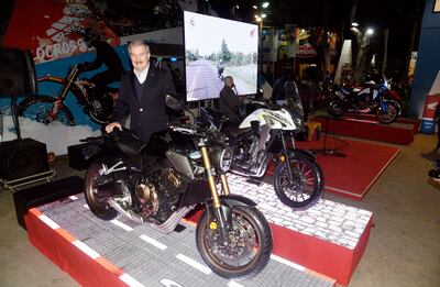 Miguel Carrizosa, presidente y director gerente de Diesa, en el stand de Honda de la Expo.