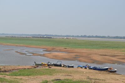 Alarma la bajante del río Paraguay.
