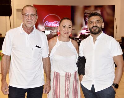 Alberto Rivas, Rossana Merlo y Leonardo Calvete.