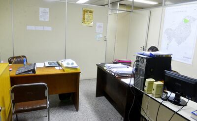 Varias oficinas de la Junta semivacías. Incluso en algunas había pertenencias, pero no estaban los funcionarios.