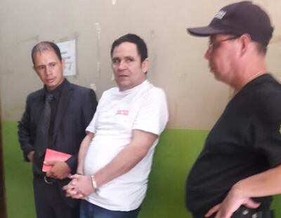 El sentenciado Enrique Troche Aranda (57) tras escuchar su sentencia.