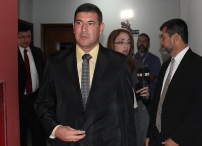 Gral. Jorge Antonio Orué Roa, titular de la Dimabel, compareció ayer ante la fiscala María Luján Estigarribia.