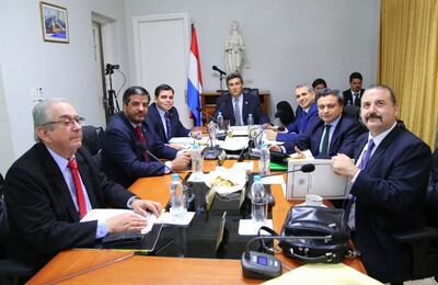 Miembros del Consejo de la Magistratura en sesión.