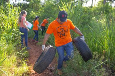 Más de 7 toneladas de basura se  juntaron durante los dos días en Ciudad del Este.