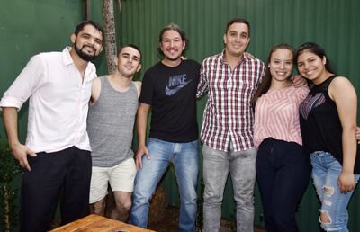 Camilo Fernández, Fernando Vázquez, Édgar Centurión, Jesús Almirón, Liz Giménez y Nadia Román.