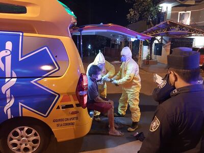 La víctima fue auxiliada por bomberos voluntarios.
