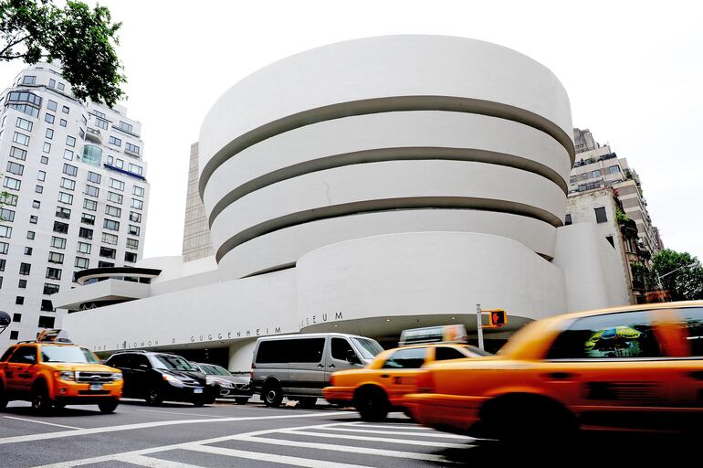 El museo Guggenheim en la Quinta Avenida de Nueva York, obra del arquitecto Frank Lloyd Wright.