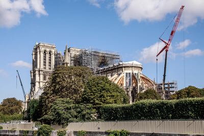 Los trabajos de restauración de la Catedral Notre Dame de París se reinician este lunes.