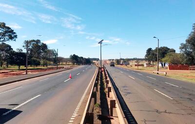 Tramo de la Ruta PY02 en la que desde agosto último aplican estrictas medidas contra la evasión de peajes con cámaras de vigilancia. La multa por evasión del peaje es de G. 843.000.