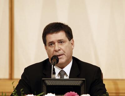 Expresidente Horacio Cartes.