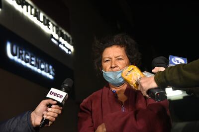 Amada de López, madre del fallecido.