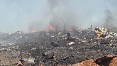 Continúan los trabajos para liquidar el fuego en Cateura.