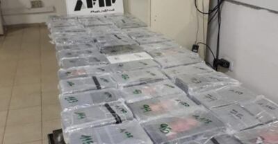 El alijo de cocaína que debía llegar a Chile, pero fue interceptado en la Aduana de Clorinda.