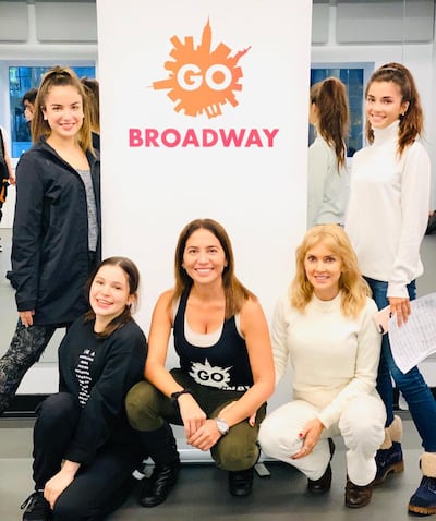 Integrantes de la delegación paraguaya que participa del programa Go Broadway, en la ciudad de Nueva York.
