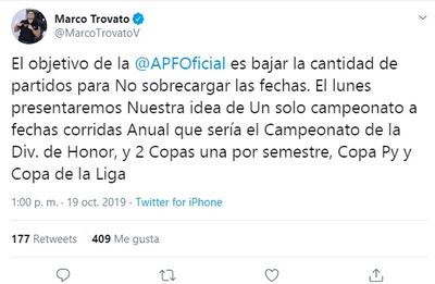 Marco Trovato, Olimpia, Torneos Apertura y Clausura 2020.
