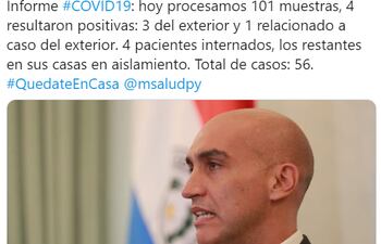 Reporte del ministro.