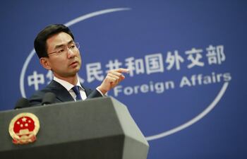 Imagen de archivo, EFE. Geng Shuang, portavoz del Ministerio de Asuntos Exteriores chino.
