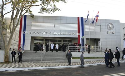 Fachada de la nueva policlínica de IPS.