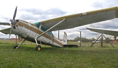 Una de las avionetas de “Samura” que está en el Grupo Aerotáctico de la Fuerza Aérea .