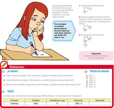 La división con ceros en el cociente